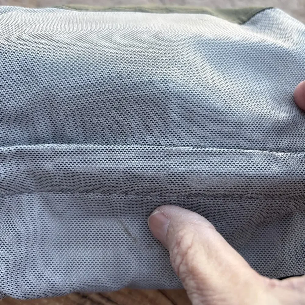 Tumi Waist Pack Fanny Pack Gray/Green 12” X 8” X 3.5